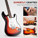 CAHAYA Electric Guitar Kit 39in - Full Size Electric Guitar Kit for Beginner Starter Poplar Solid Body with 10W Amplifier, Gig Bag, Strap, Tuner, Cable, String, Picks by TinyTreasures Baby Boutique