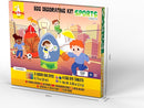 METMA 1999 Egg Decorating Sports Crafts - Complete Decorative Eggs Set with Liquid Dyes, Tablets, Stickers, Egg Spinner and More - Fun Easter Egg Dye Kit Arts and Crafts for Kids(Sports) by TinyTreasures Baby Boutique
