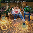 Outdoor Solar Big Lanterns Waterproof, Go2garden Gifts for Women Mom Garden Yard Decor Lights for Patio, Yard, Party Ornaments,Birthday Mothers Day Gifts for Grandma (1 Pack, Teal Blue) by GreenHaven Gardens