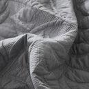 MarCielo 3-Piece 100% Cotton Oversized Bedspread Lightweight Quilt Coverlet Embroidery Farmhouse Bedding Set T0 (Light Grey, Oversized King (118"x106")) by CozyNest Decor