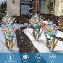 Homight Solar Metal Agave Butterfly Flower Stick Garden Sculpture Outdoor Gift Solar Garden Christmas Lights Swaying Butterfly Sunflower Garden Lights Solar Outdoor (3 PCS Blue) by GreenHaven Gardens