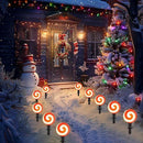 Ultimate Unicorn Christmas Decoration Lollipop Pathway Lights, Pathway Lights Decoration, Red Peppermint Lights Outdoor with Stakes, LED Lollipop Lights for Pathway Yard Sidewalk Garden Rooftop by GreenHaven Gardens