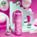 Zak Designs Barbie Harmony Water Bottle for Travel or At Home, 20oz Stainless Steel is Leak-Proof When Closed and Vacuum Insulated with Straw Lid and Carry Handle (Pink) by TinyTreasures Baby Boutique
