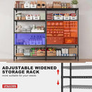 REIBII 1500LBS Storage Shelves Metal Shelving Unit 61.7''W Wire Shelving, 5 Tier Pantry Shelves Kitchen Shelves Adjustable Wire Shelf for Garage Shelving Heavy Duty, 61.7" W*72.4" H*15.8" D by CozyNest Decor