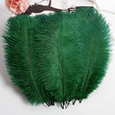 THARAHT 24pcs Ostrich Feathers Natural Bulk 10-12Inch 25cm-30cm for Wedding Party Centerpieces Easter Gatsby Flower Arrangement and Home Decorate Ostrich Feathers,Cyan by CozyNest Decor