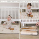 Bubba Bear Baby Play Mat, Thick Foam Stars Design, Foldable Waterproof Mat for Crawling, Padded (47 x 35 Inches) by TinyTreasures Baby Boutique