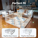 MioTetto Foam Floor Tiles for Kids - Non-Toxic Comfortable Baby Play Mat and Interlocking Foam Tiles, Fits with 74x74 Playpen Mat for Crawling & Development, Soft Play Mat for Babies 6-12 Months by TinyTreasures Baby Boutique