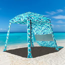 HOMEDEMO Beach Canopy UPF 50+, 6'×6', Easy Set up and Take Down Tent with Sand Pockets, Side Wall Shade Wind Waterproof for Kids, Family & Friends by TinyTreasures Baby Boutique