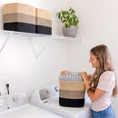 NaturalCozy Storage Cubes 11 Inch Cotton Rope Woven Baskets for Organizing, 3-Pack | Cube Storage Bin | Square Storage Baskets for Shelves Organizer, Classroom, Kids Toy Bins, Closet, Baby Nursery by TinyTreasures Baby Boutique