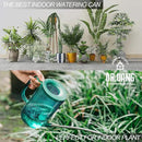 Small Watering Can Indoor Plants with Long Spout (1L, Emerald) by GreenHaven Gardens
