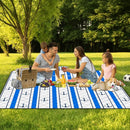 Poedist Extra Large Picnic Blanket Waterproof,80"x 80"Foldable Machine Washable Beach Blanket,Outdoor Blanket for 6-8 Adults,Suitable for Indoor Crawling,Park Beach,Camping,Hiking,Family Travel(Blue) by TinyTreasures Baby Boutique
