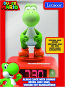 LEXiBOOK, Super Mario, Yoshi Nightlight Alarm Clock, Sounds and Melodies, LCD Backlit Screen, Luminous, Snooze, Red/Green, RL800NI1 by TinyTreasures Baby Boutique