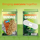 BioSwiss Bandages, Animal Print Shaped Self Adhesive Bandage, Latex Free Sterile Wound Care, 50 Count by TinyTreasures Baby Boutique