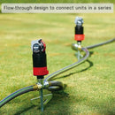 Eden 94143 Multi-Pattern Sprinkler Plus Misting System with Metal Sprike Set; Gear Drive, Heavy Duty, Gardening Watering System, Garden&Lawns, 5 Pattern, Coverage up to 3737sq.ft by GreenHaven Gardens