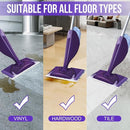 Mopping Pad Refill Compatible with Wet Jet Mop, Disposable Multi Surface Wetjet Hardwood Floor Cleaner Spray Mop Pads Refills, Thickness & Absorbent (60) by CozyNest Decor