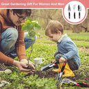 Garden Tool Set, 3PCS Heavy Duty Aluminum Gardening Tools with Soft Non-Slip Ergonomic Handle, Including Hand Trowel, Transplant Trowel and Cultivator Hand Rake for Planting, Digging, Weeding by GreenHaven Gardens