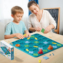 Kids Board Games Learning Toys, STEM Educational Logic Kits with 200+ Challenges & 4 Difficulty Levels, Brain Puzzles Maze Games for Boys Girls Ages 3-10 Birthday Gifts by TinyTreasures Baby Boutique