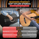 Pyle 6 String Acoustic Guitar, Right, 3 Black, Gloss, 36" (PGACLS82BK.X9) by TinyTreasures Baby Boutique