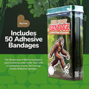 BioSwiss Bandages, Bigfoot Shaped Self Adhesive Bandage, Latex Free Wound Care, Fun First Aid Kit Supplies for Kids and Adults, 50 Count by TinyTreasures Baby Boutique