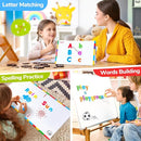 JoyCat Classroom Magnetic Letters Kit 248 Pcs with Double-Side 3D Foldable Magnetic Board - Foam Alphabet Letters&Numbers for Kids Spelling and Learning, Letter Board Tabletop Easel by TinyTreasures Baby Boutique