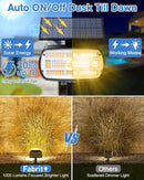 Fabrito Solar Spot Lights Outdoor 136 LEDs, Large Area Lighting Solar Lights Outdoor, 2 Pack IP65 Waterproof Landscape Spotlights Auto On/Off for Yard, Garden, Pathway, Plants,Tree (Warm White) by GreenHaven Gardens