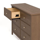 Graco Sasha 6 Drawer Dresser (Hazelnut) – GREENGUARD Gold Certified, Wood Storage for Nursery or Kids’ Room, Safe Interlocking Drawer System & Easy Assembly with Pre-Installed Tracks by TinyTreasures Baby Boutique