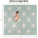 JumpOff Jo - Extra Large Waterproof Foam Padded Play Mat for Infants, Babies, Toddlers, Play Pens & Tummy Time, Foldable Activity Mat, 77 x 70 x 0.6 inches by TinyTreasures Baby Boutique