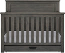 Delta Children Simmons Kids Caden 6-in-1 Convertible Crib with Trundle Drawer, Greenguard Gold Certified, Rustic Grey by TinyTreasures Baby Boutique