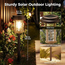 XMCOSY+ Solar Garden Lights Waterproof - 20 LM Solar Pathway Lights, Water Lens Glass Outdoor Lighting for Garden Yard Walkway Driveway Landscape (Warm White) by GreenHaven Gardens