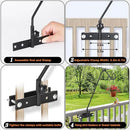 FEED GARDEN Upgraded 2 Pack 13.5 Inch Deck Hooks for Railing, Adjustable Deck Hangers, 360 Degree Swivel, for Hang Humming Bird Feeders,Lanterns, Wind Chimes, Flower Basket and Suet Baskets by GreenHaven Gardens