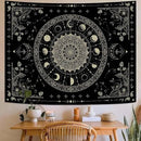 Lunerfex Mandala Moon Tapestry Boho Tapestry for Bedroom Black Tapestries Wall Hanging Living Room Wall Art and Home Decor 60x80 by CozyNest Decor