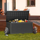 260 Gallon Waterproof Outdoor Storage Box,Large Resin Deck Box,Lockable Outside Storage Box Container for Patio Furniure,Garden,Tools (260 Gallon,Black) by GreenHaven Gardens