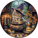 KAAYEE Wooden Puzzles for Adults, 3D Visual Effect Magic Feline Cat Wooden Jigsaw Puzzle Unique Shape Wood Puzzle Adult, 3D Effect Flat Puzzle Birthday Family Game (XL) by TinyTreasures Baby Boutique