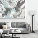 GLOBE Electric 67046 58" Floor Lamp, Matte Black Finish, White Linen Rectangular Shade, Modern Geometric Cutout Design, E26 Base by CozyNest Decor