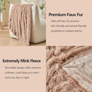 GONAAP Fuzzy Faux Fur Throw Blanket Twin Size Taupe Super Soft Cozy Plush Fuzzy Shaggy Blanket for Couch Sofa Bed (Taupe, Twin(60"x80")) by CozyNest Decor