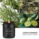 Cedar Oakmoss Candle | Scented Candles for Men - Soy Candles for Home Scented, Manly Candle for Bedroom, Man Gifts for Him/Friend -7oz by CozyNest Decor