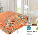 Boho Throw Blanket for Bed - 100% Pure Cotton Ultra Soft Rustic Quilt - Farmhouse Decor Bed Blankets, All Season Rustic Throw for Sofa Couch Chair(91''x 98'', Boho) by CozyNest Decor