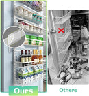 Over The Door Pantry Organizer, Wall Mount Spice Rack, Pantry Hanging Storage and Organization, 8 Adjustable Baskets Heavy-Duty Metal for Home & Kitchen, Back of Door Seasoning Rack - White by CozyNest Decor