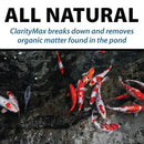 CrystalClear ClarityMax, All-in-One Pond Clarifier Treatment, All-Natural Beneficial Bacteria & Enzymes Provide Max Clarity, Koi Fish & Pet Safe, Algae Stain Remover, Crystal Clear Water Garden 2.5LB by GreenHaven Gardens