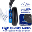 Puro Sound Labs BT2200 Plus Kids Bluetooth Headphones – Volume-Limiting 85dB, Studio-Grade Audio, Over-Ear & Comfy Design, 20-Hour Battery Life, Easy to Connect Wireless Headphones for Kids, Blue by TinyTreasures Baby Boutique