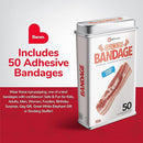 BioSwiss Bandages, Bacon Shaped Self Adhesive Bandage, Latex Free Sterile Wound Care, Fun First Aid Kit Supplies for Kids, 50 Count by TinyTreasures Baby Boutique