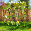 GOJAWAY 63" L x 63" H Cucumber Trellis for Raised Bed, Metal Arch Garden Trellis for Climbing Plants Outdoor, U-Shape Gardening Support Frame for Vegetable, Flower, Fruits, Vine by GreenHaven Gardens