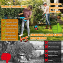 Electric Weed Wacker Cordless Eater Battery Powered,21V/4.0Ah Lightweight No-String Weed Trimmer with 2 Battery Operated& Wheels,3 in 1 Stringless Grass Trimmer/Edger/Brush Cutter for Garden Yard Lawn by GreenHaven Gardens