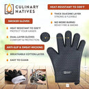 Meat Claws and Smoker Gloves | No.1 Heat Resistant BBQ Grill Gloves | Pulled Pork Claws | Thermometer | Silicone Oven Mitts & Razor-Edge Meat Shredders | Barbecue, Grilling, Smoking, Shredding (Black) by GreenHaven Gardens