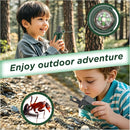 Walkie Talkies for Kids,5 Colourful Channels 2 Way Radio,Compass Flashlight and Magnifying Glass,3 Miles Long Range for Adventure Game,Outside, Camping, Hiking,Toys for 3-12 Year Old Boys Girls by TinyTreasures Baby Boutique
