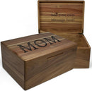Gifts for Mom Birthday Unique - Wooden Keepsake Box with Names, Personalized Mothers Day Gifts from Son Acacia Wood Storage for Memories, Grandma Keepsake Box, Gift for Mom Bday, 11.5x8.5x5.5 in by TinyTreasures Baby Boutique