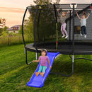 Plastic Trampoline Slide for 8-16FT, Heavy Duty Outdoor Slide for Trampoline, Safe Trampoline Ladder for Kids 6+, 220 LBs Capacity, Blue by TinyTreasures Baby Boutique