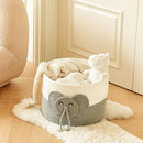 Large Baby Cute Storage Basket for Organizing -Elephant White & Grey 15""x15""x11"", 2024282319065 by TinyTreasures Baby Boutique