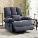 Oversized Power Recliner Chair 350lb with Hidable Cup Holders, Extra Wide Large Big Electric Recliner Chair with Lumbar Support Pillow Nursery Chair Living Room (Power, GREY-ET6008) by CozyNest Decor