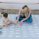 Baby Play Mats for Floor - Shoreline (6x6ft) - Premium EVA Foam Play Mat for Babies & Toddlers - Perfect for Tummy Time, Crawling, Playroom - Stylish & Comfortable Kids Play Mat by TinyTreasures Baby Boutique